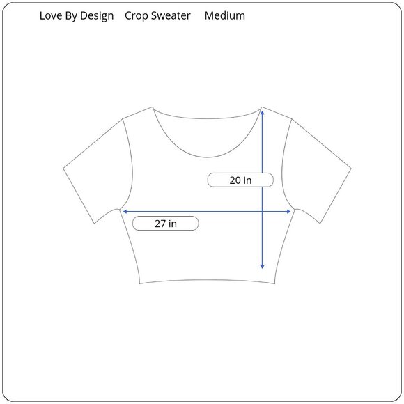 Love By Design SZ M Crop Sweater Whimsical Beach Vibes Casual Colorful Soft Knit - Picture 2 of 9